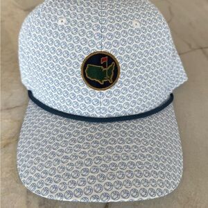 Masters Blue and White Patterned Hat